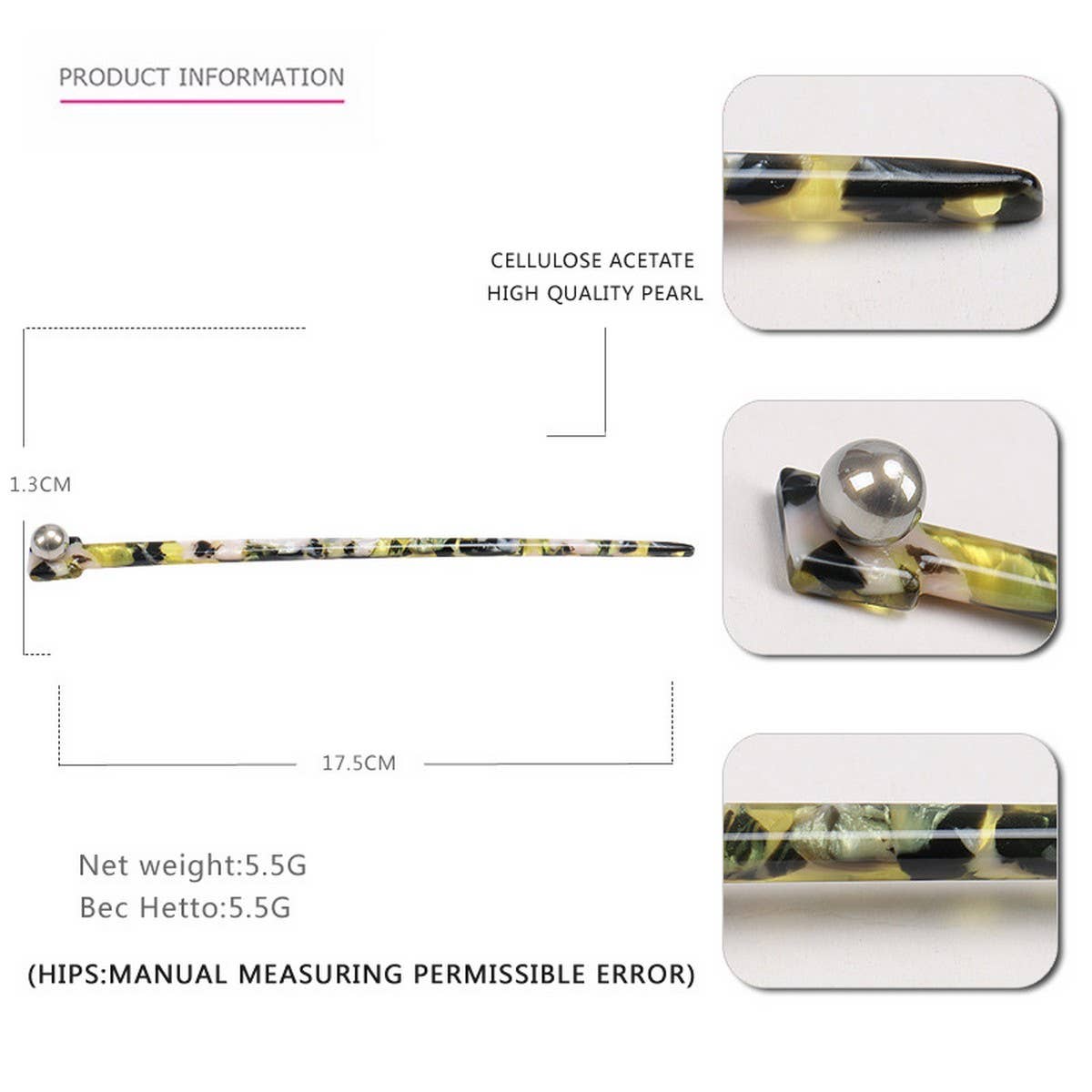 HAIRPIN ACETATE HAIRPIN INK HAIRPIN RETRO HAIRPIN