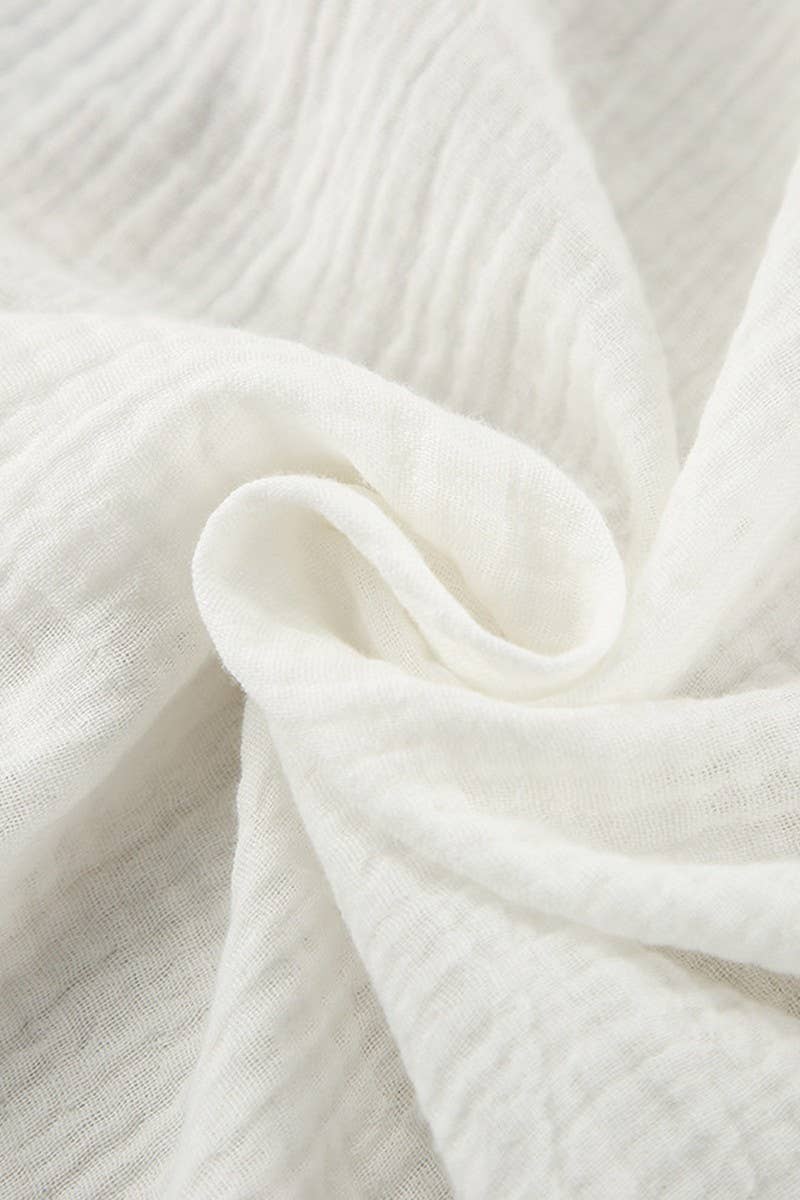 CWSPJ0301_PURE COTTON ROBE SHORTS PAJAMAS TWO PIECE SET