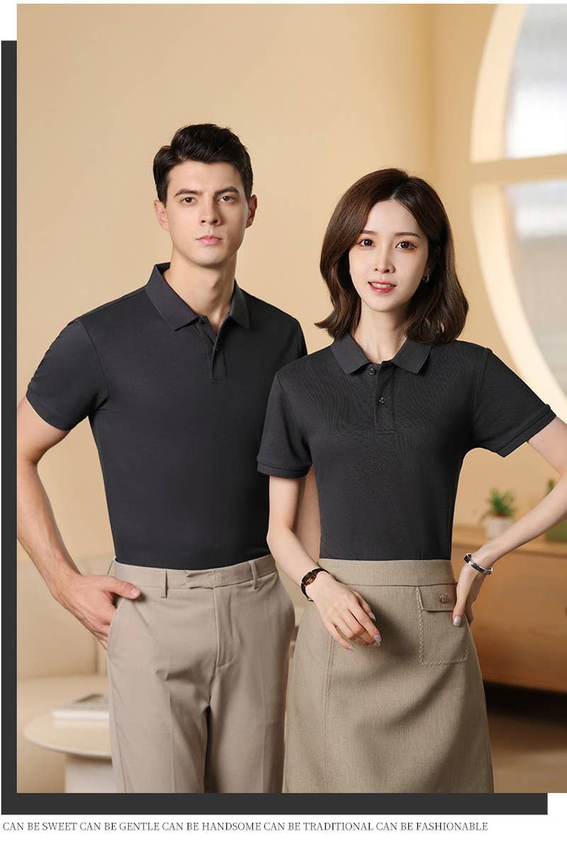 CWTBLS02453_POLO SHIRT FOR WOMEN CLASSIC SHORT SLEEVE CASUAL