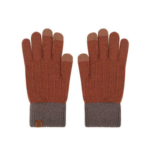WINTER WOMEN'S HALF FINGER FLAP KNIT GLOVES_CWAG0384