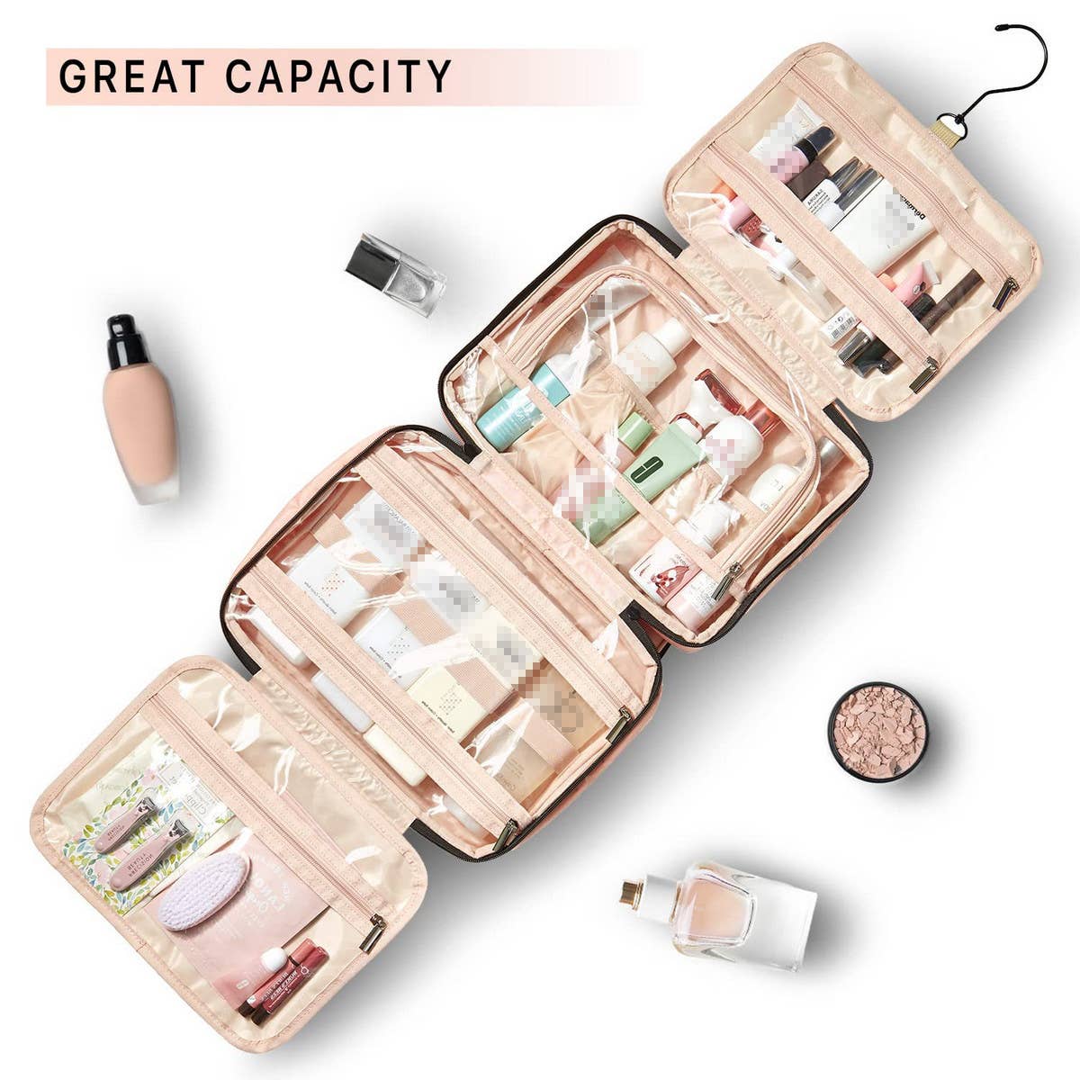 TOILET BAG STORAGE BAG COSMETIC BAG WITH HOOK_CWAB2353