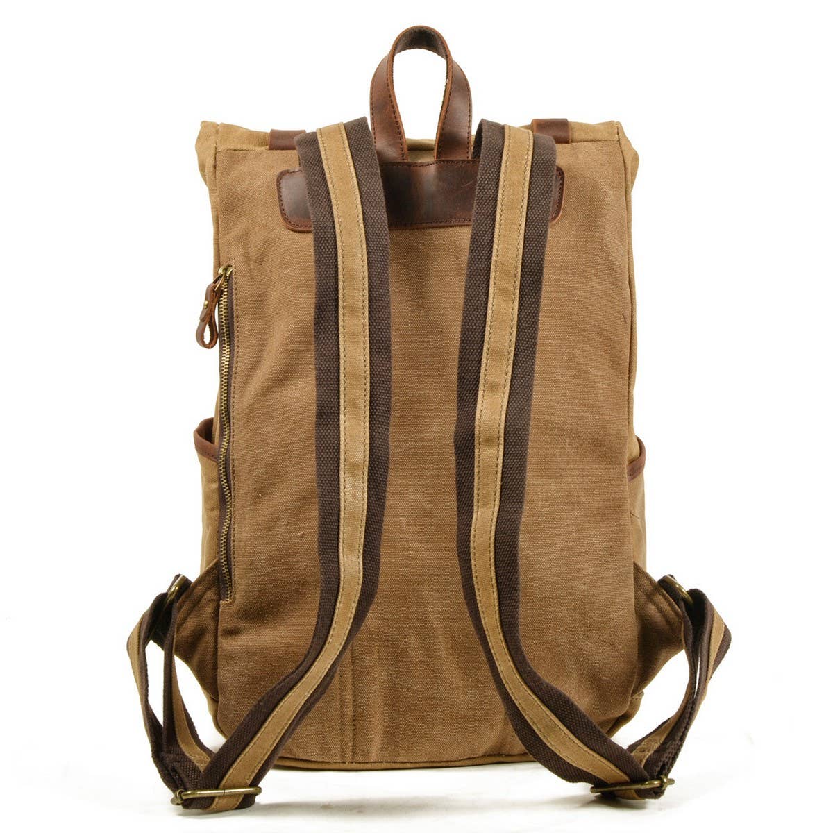 Motorcycle Style Canvas Tactical Backpack_CWAB5537
