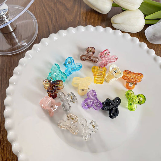 RAINBOW MINI TRANSPARENT GRIPPER CLAW CLIP_CWAHA0721