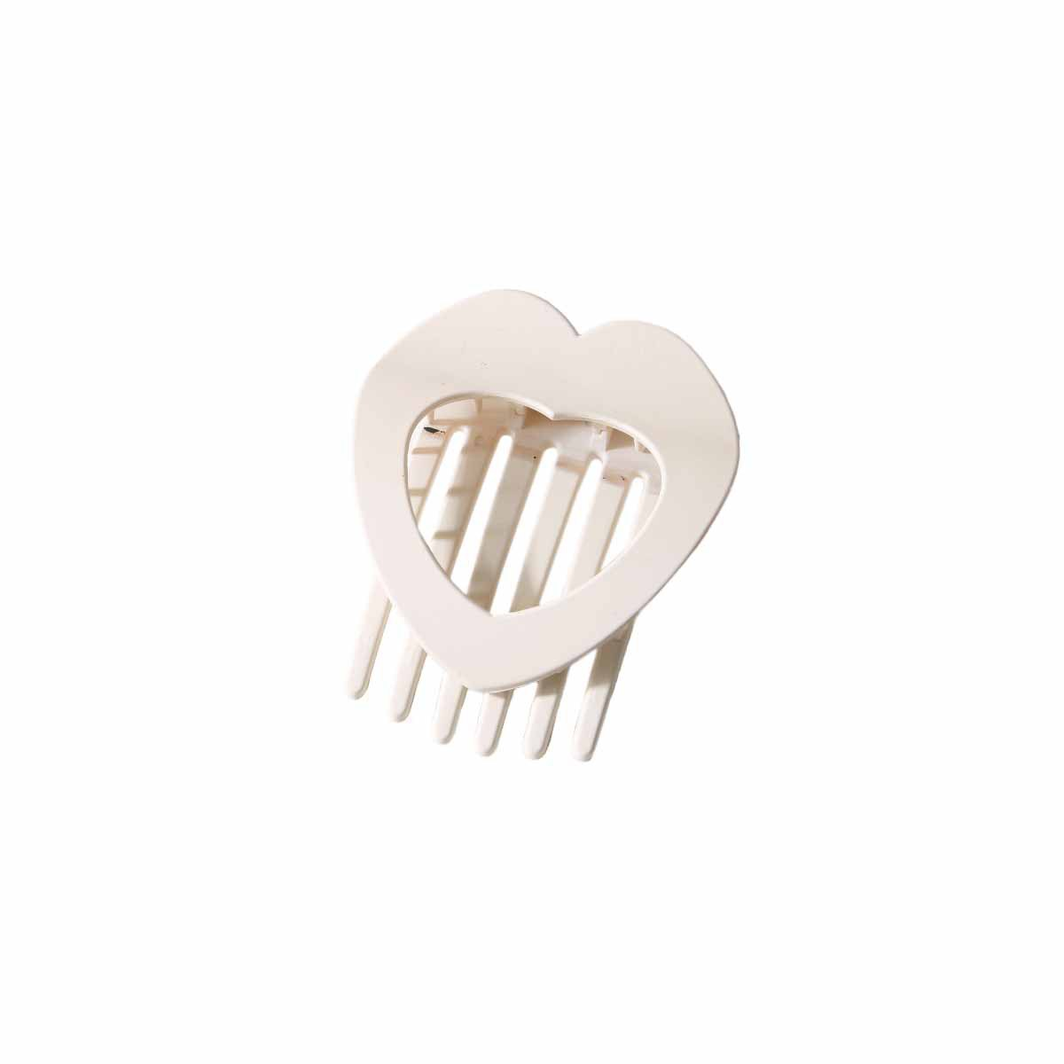 Flat Heart Hair Clip ? Strong Grip Duckbill