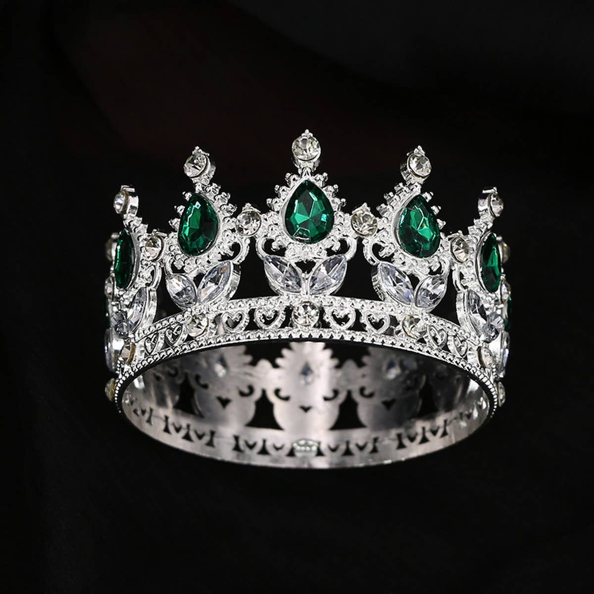 FLOWER CAKE DECORATION WEDDING CRYSTAL TIARAS