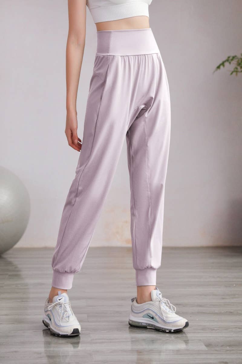 CWBMP0192_LOOSE HIGH-WAISTED YOGA EXERCISE HARUN LEG PANTS