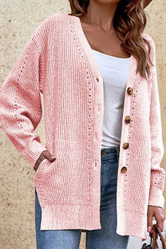 CWOSWL1723_Button Down Long Sleeve Casual Cardigan Sweater