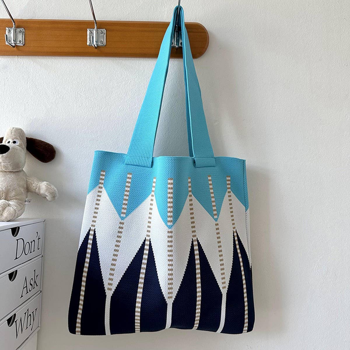 WOMEN LARGE CAPACITY WOVEN TOTE BAG_CWAB3082