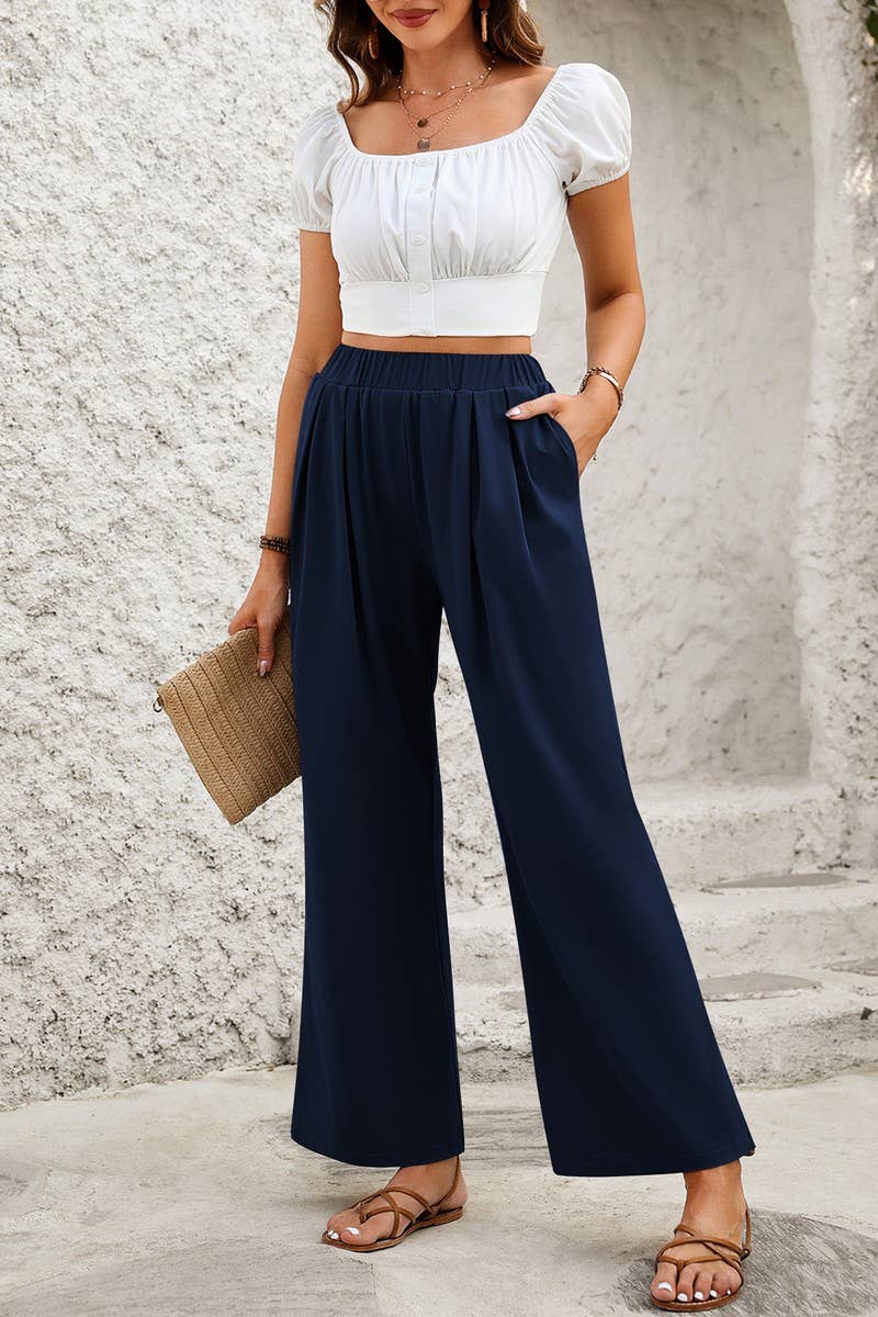 CWBLP1950_COMFY LOOSE FIT STRAIGHT LEG YOGA LOUNGE PANTS