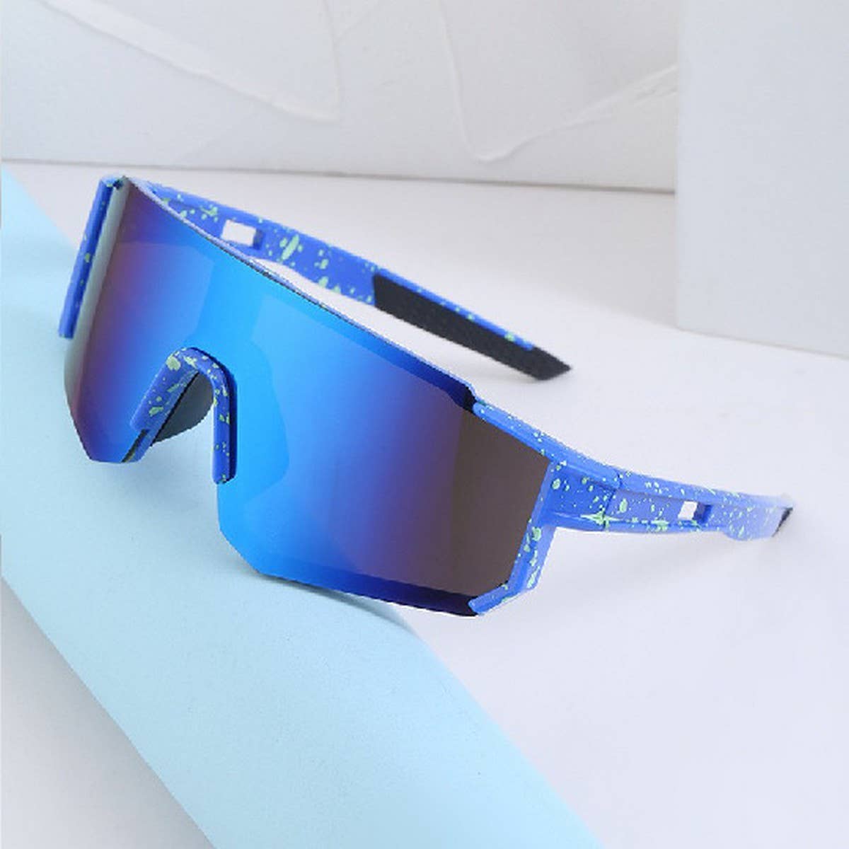 COLORFUL OUTDOOR ONE-PIECE CYCLING SUNGLASSES