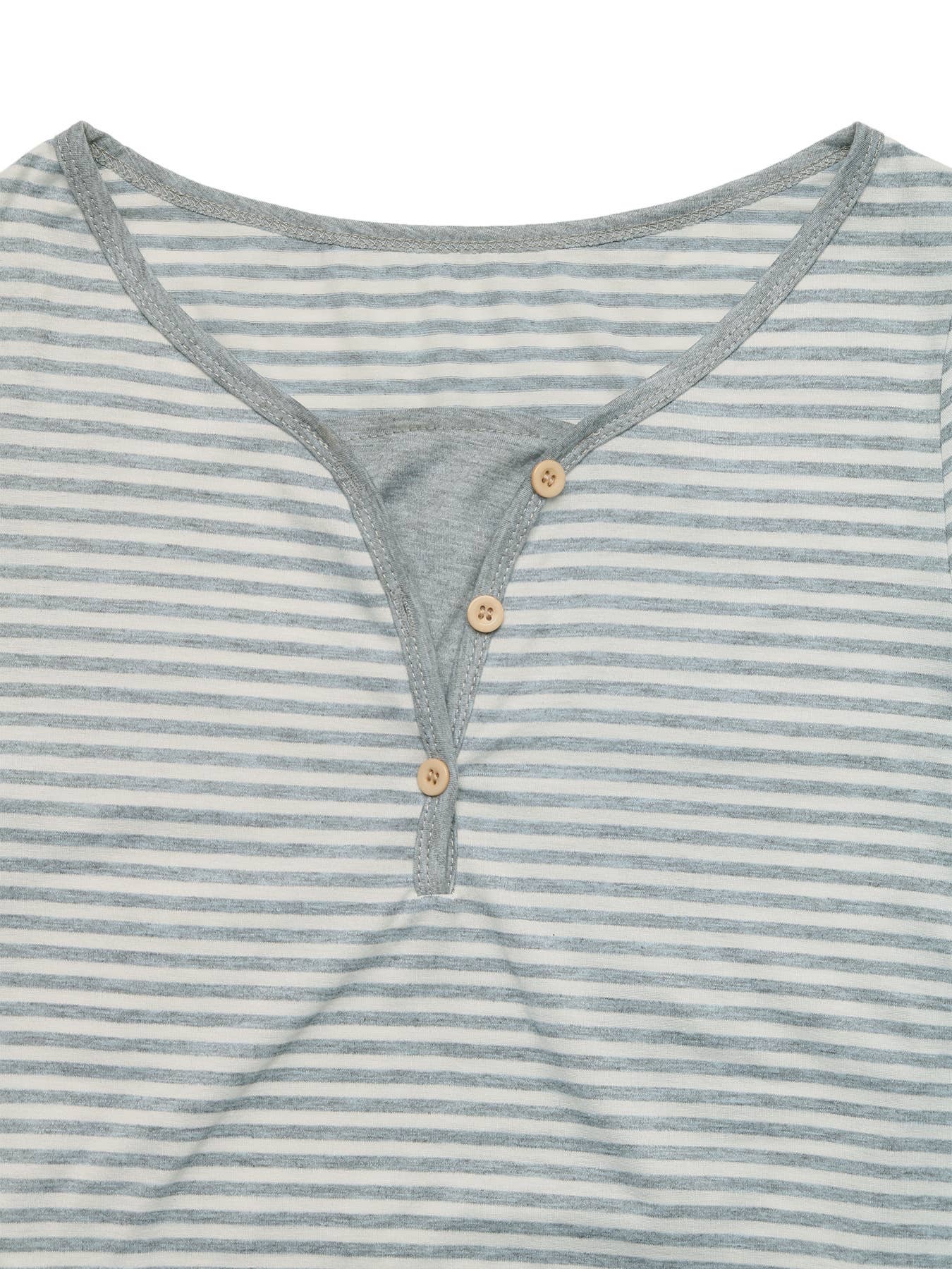 Casual and comfortable striped pullover T-shirt