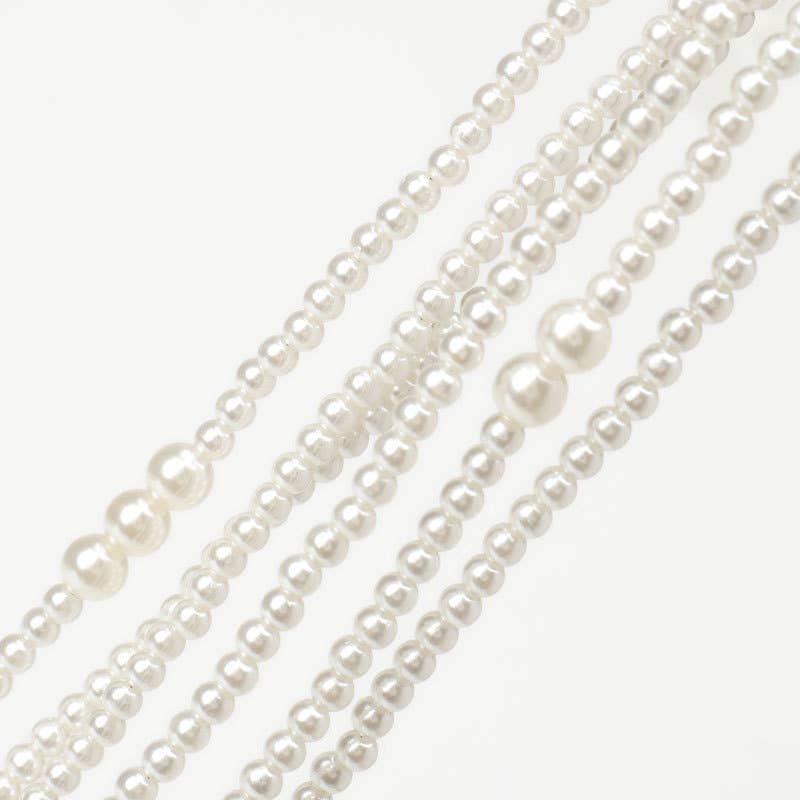 French pearl light luxury long waist chain