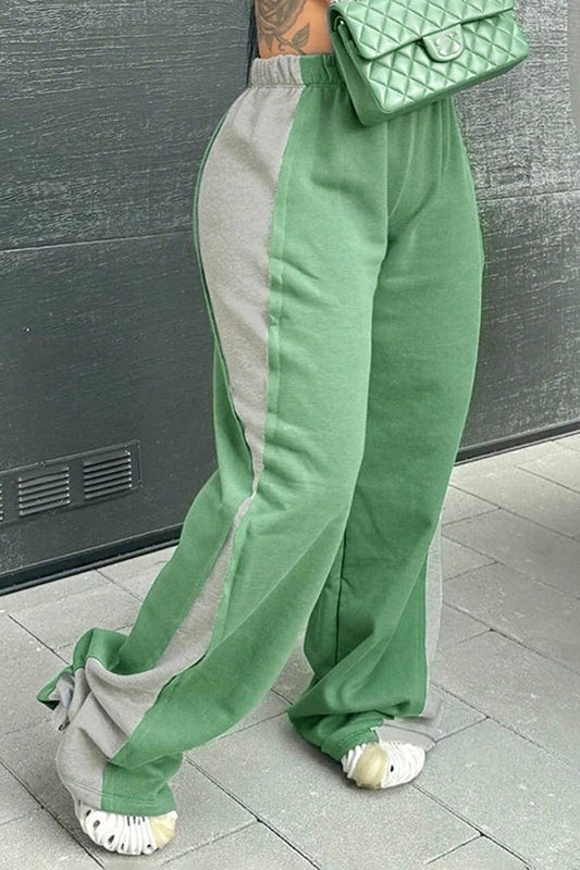 CWBMP0197_WINTER COLOR-MATCHING STRAIGHT-LEG PANTS