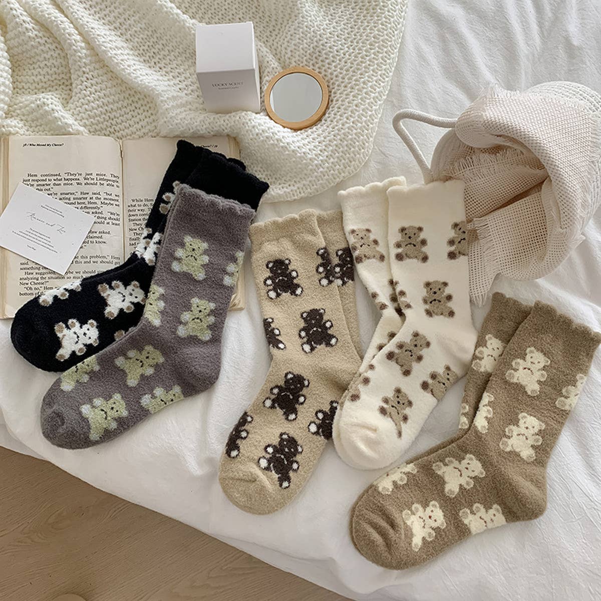 CUTE CARTOON THICK WARM BEAR SOCKS