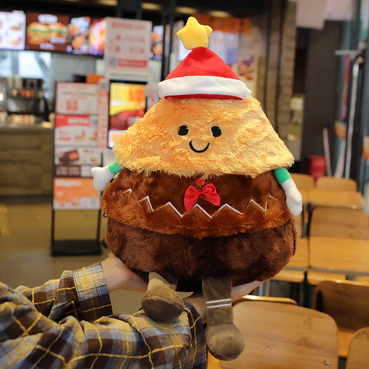 SANTA CLAUS GINGERBREAD PILLOW