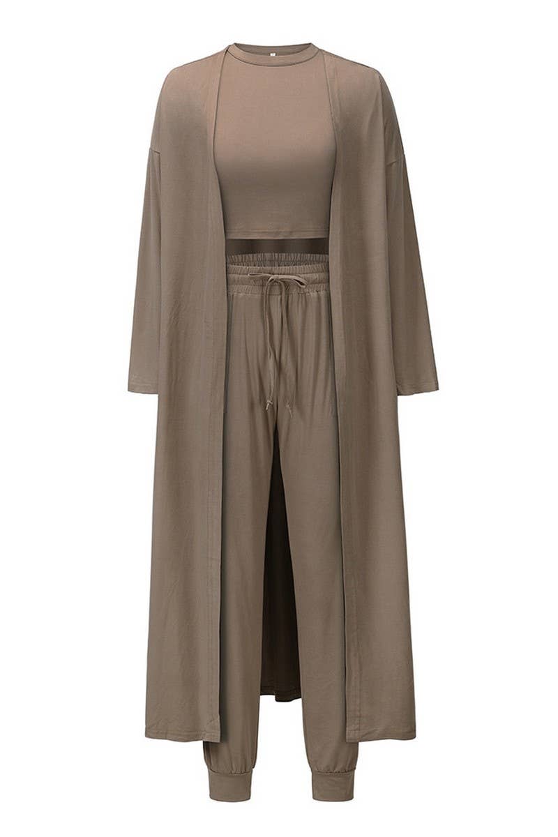 CWSTB1305_CARDIGAN VEST TROUSERS SPORTS 3-PIECE SET