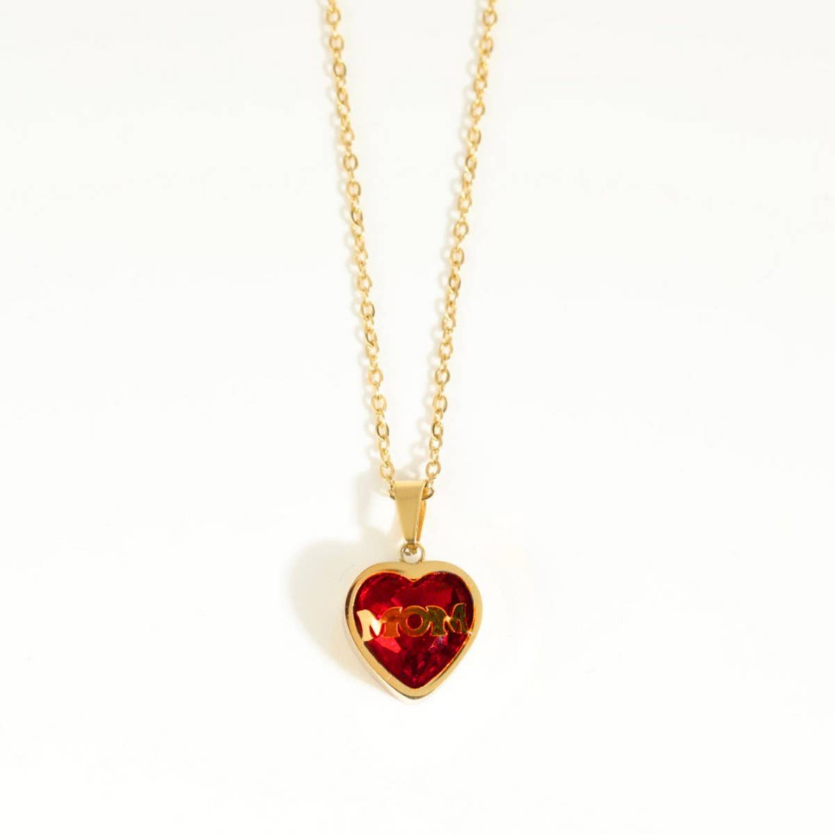 STAINLESS STEEL DECEMBER ZIRCON NECKLACE_CWMM3821