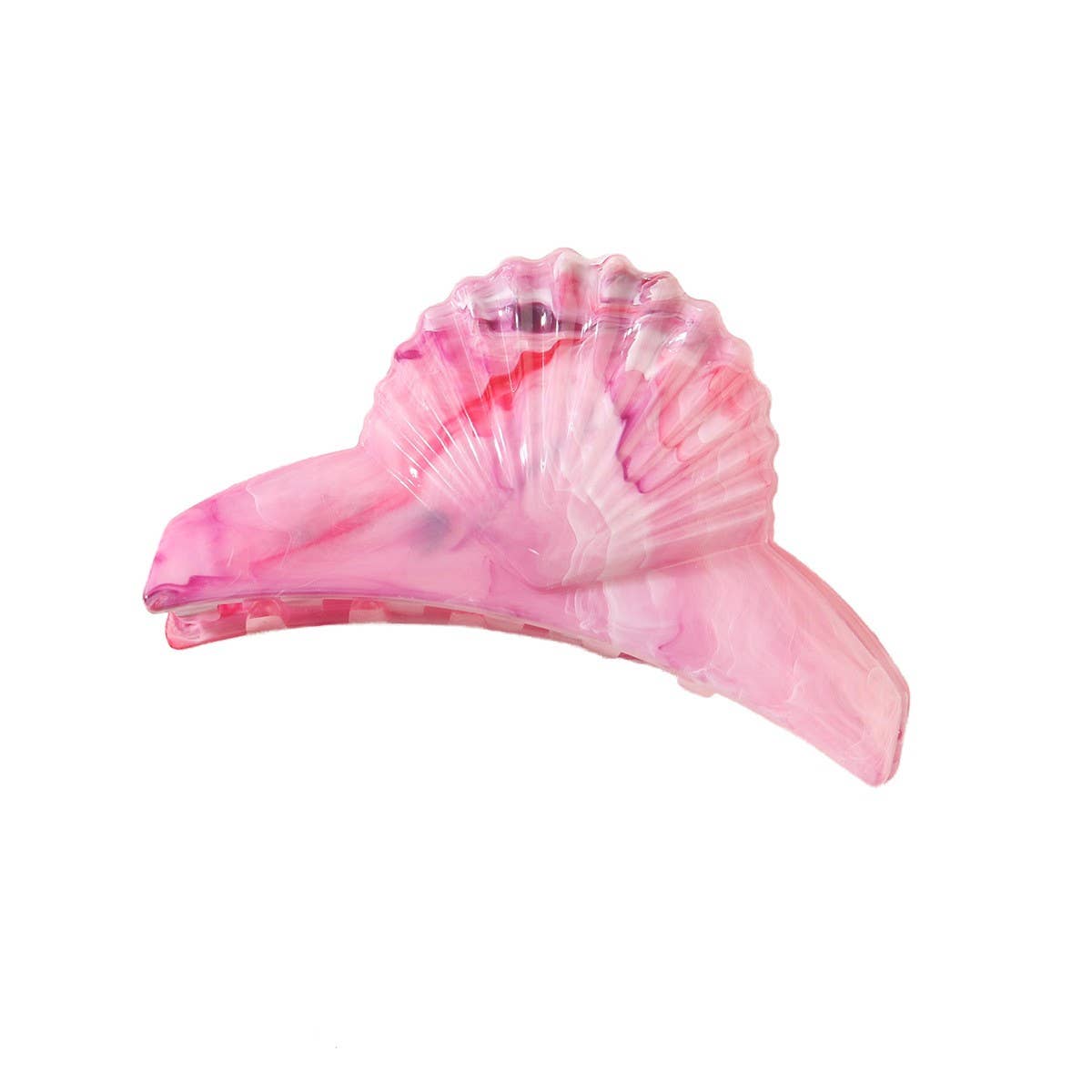 CWAHA07428_MARBLE SHELL HAIR CLAW CLIP FOR WOMEN UPDO