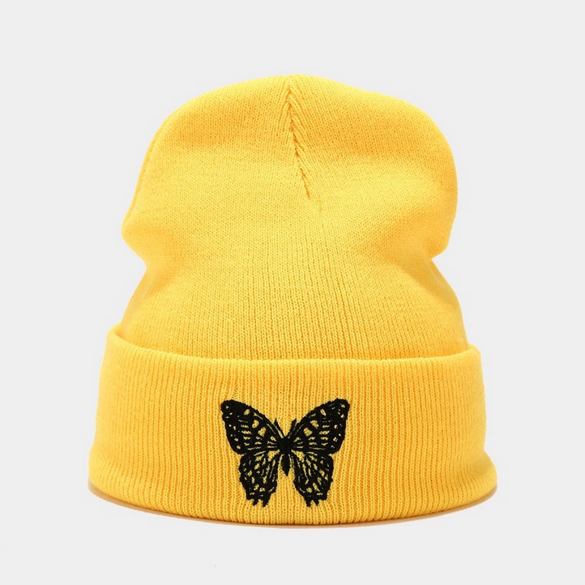 NEW STYLE BUTTERFLY EMBROIDERED KNITTED HAT_CWAH1623