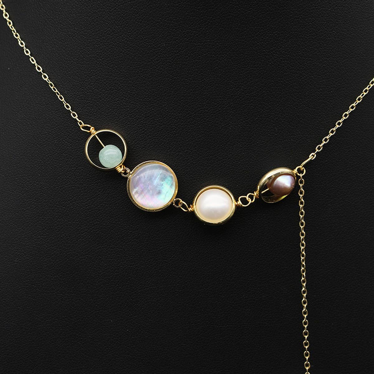 ALL-MATCH NATURAL FRESHWATER PEARL NECKLACE_CWAJE3858