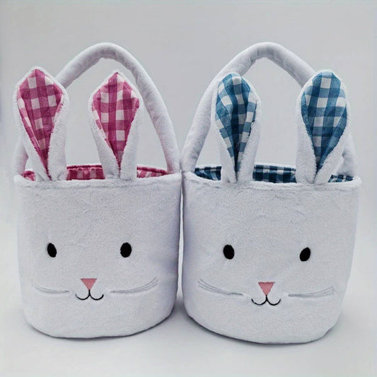 EASTER BASKET BUNNY DOLL FABRIC BASKET DECORATION