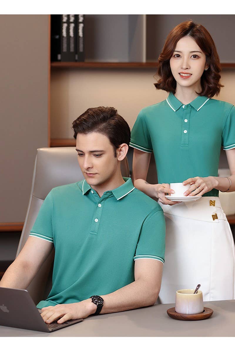 CWTBLS02449_EFFORTLESS STYLE SOLID POLO GOES WITH EVERYTHIN