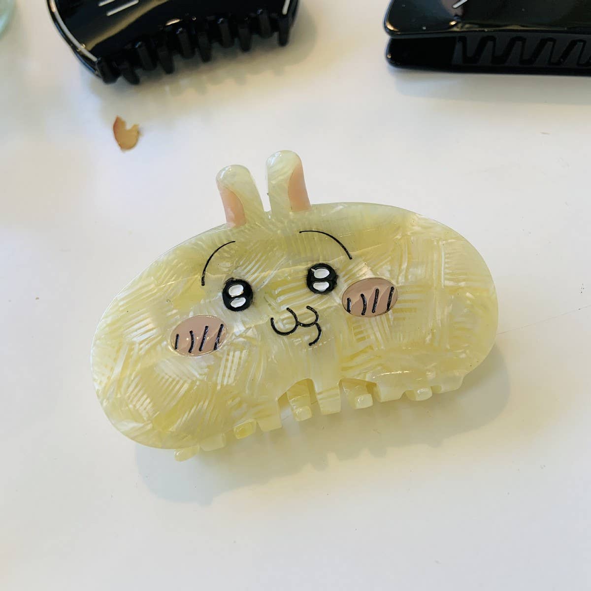 CWAHA1523_FUNNY CARTOON CAT,RABBIT,OWL,HAIR CLAW CLIP