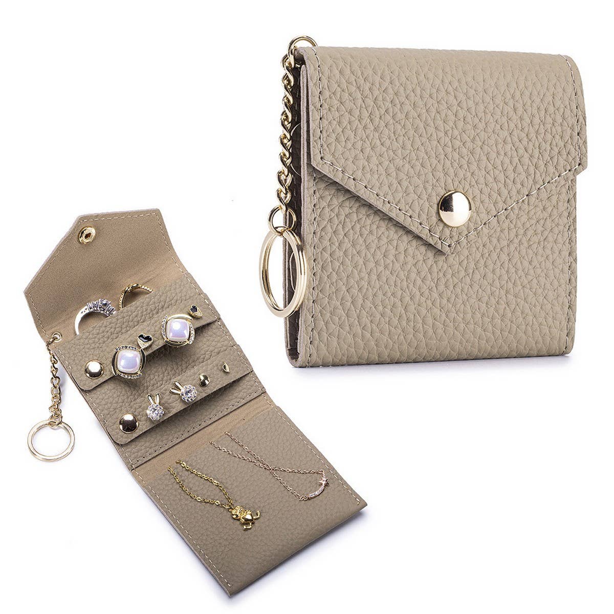 Fashion Leather Jewelry Pouch?Portable Organize_CUAB00378