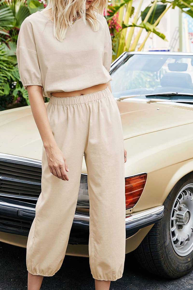 CWSS1176_SUMMER CASUAL COMFORTABLE LOOSE TWO-PIECE