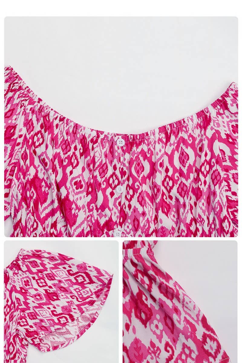 CWTBLS0963_OFF-SHOULDER PRINTED BUTTON-DOWN SHIRT