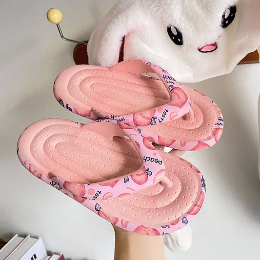 CARTOON FRUIT PATTERN BEACH FLIP FLOP SANDALS_CWSHS0678