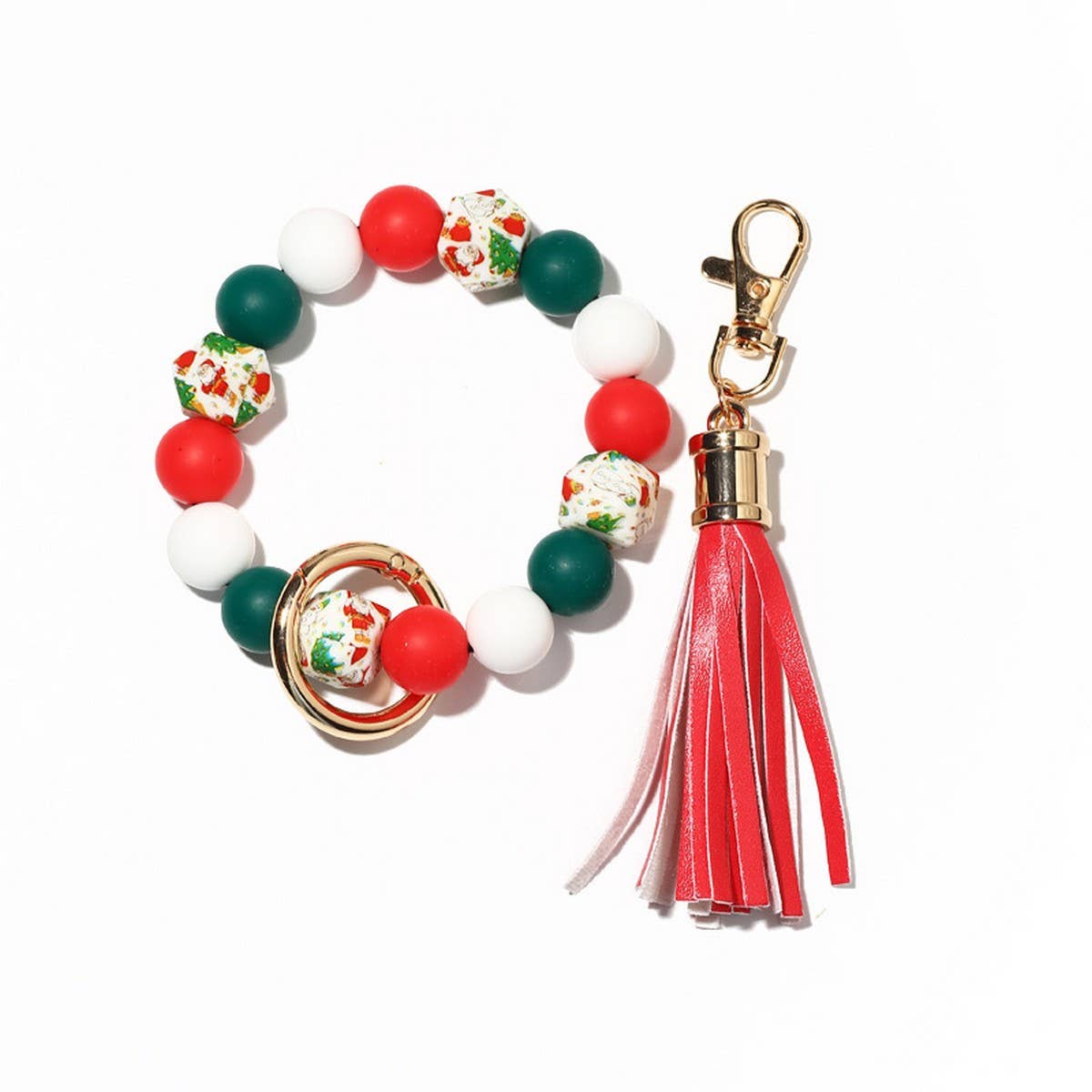 Silicone Bead Bracelet with Wood Beads Gift Set