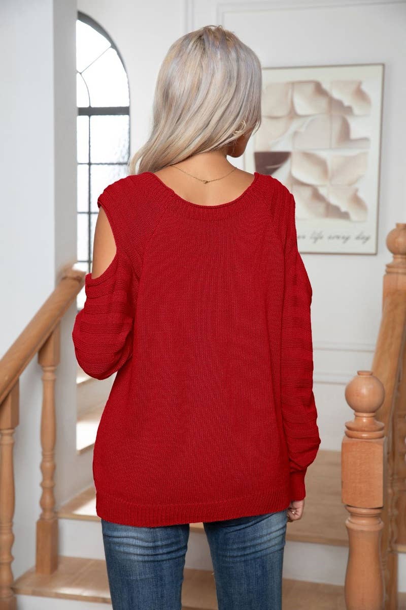 CWOSWL6368_WINTER BUTTON-DOWN LONG-SLEEVED SWEATER