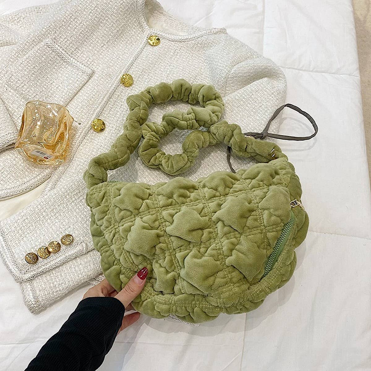 Fluffy Cloud Handbag Women Crossbody Shoulder Bag_CUAB00571