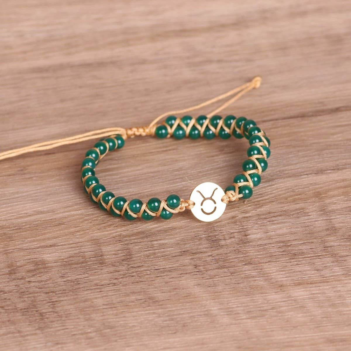 CONSTELLATIONS 4MM STONE BEADS BRAIDED BRACELETS