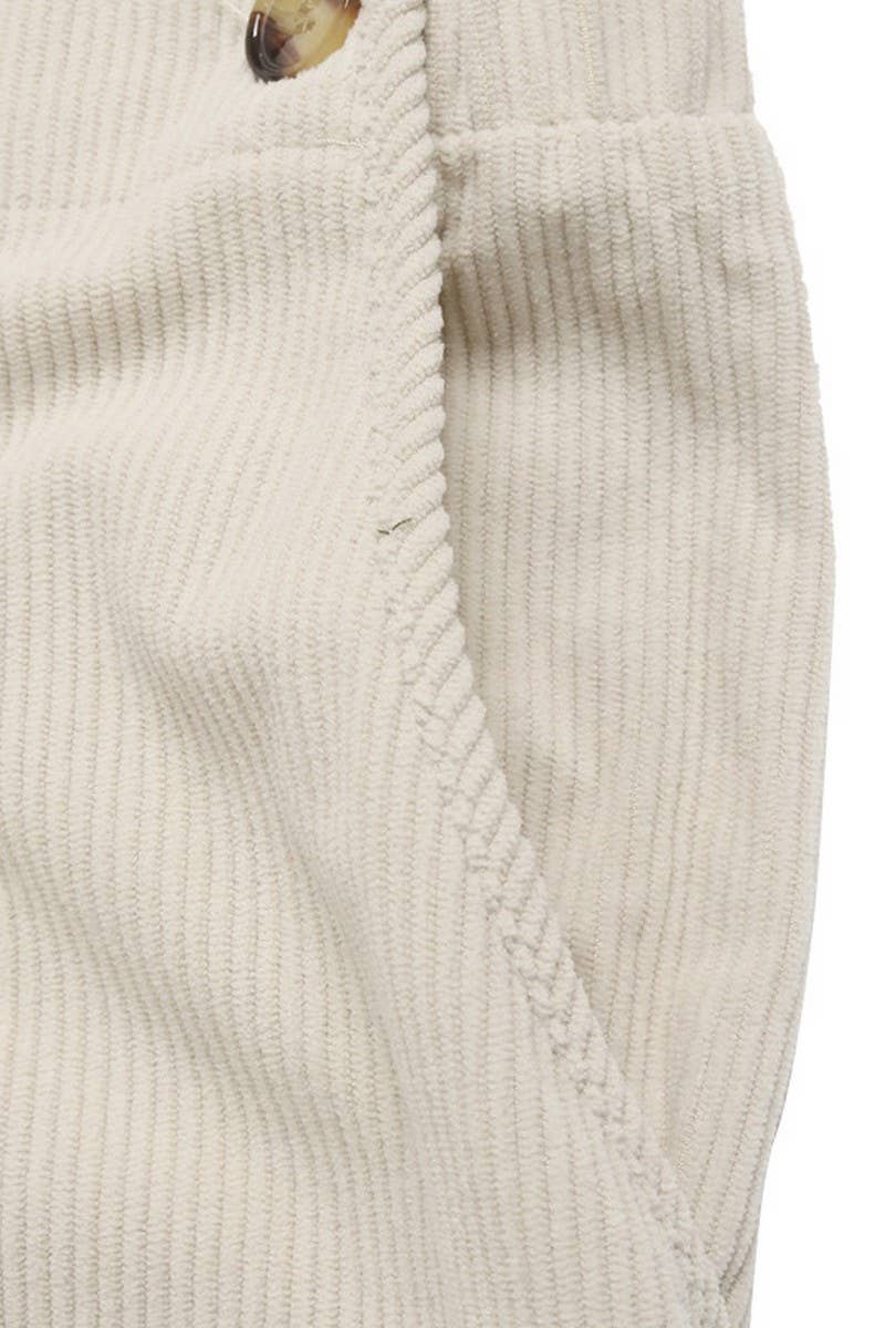 CWSJS0859_CASUAL LACE-UP SOLID COLOR OVERALLS