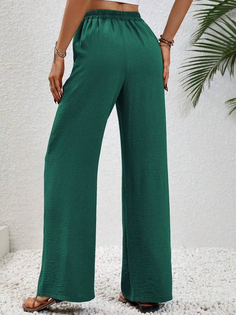 All-in-one floor-length straight leg pants