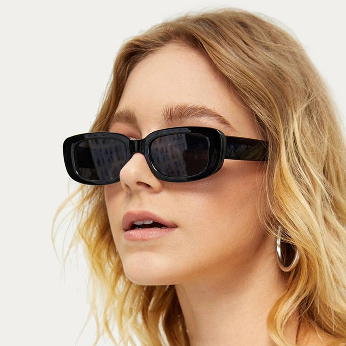 Trendy Small Square Sunglasses for Women, UV400