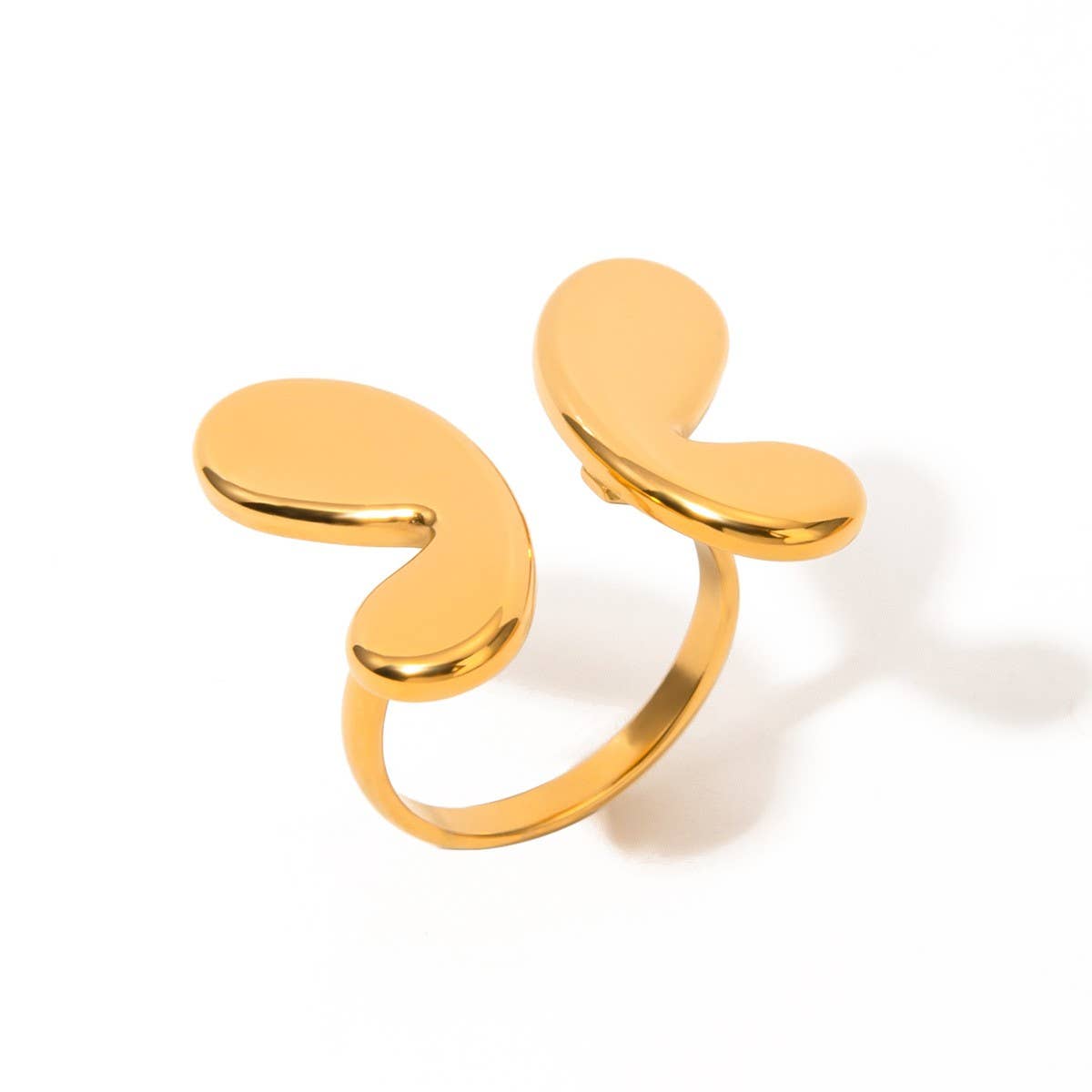 EUROPEAN AND AMERICAN SMOOTH BUTTERFLY OPEN RING_CWAJE1878