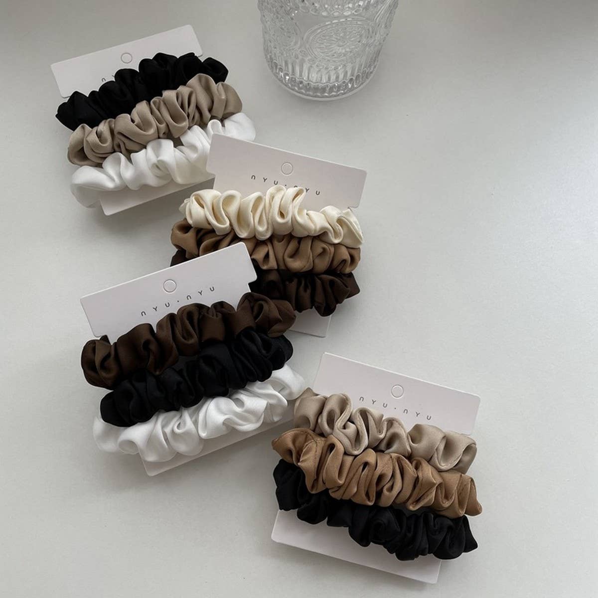 NEW TEMPERAMENT SET SIMPLE HAIR SCRUNCHIES_CWAHA2729