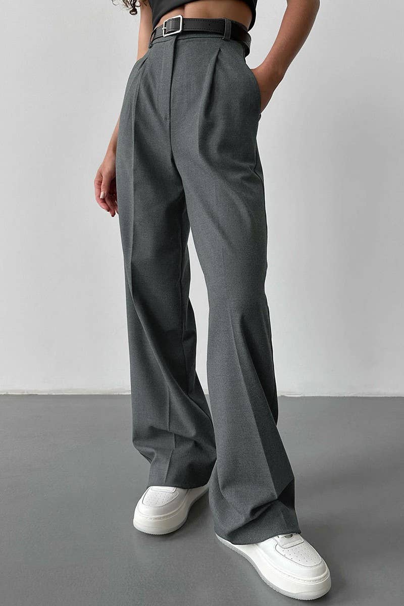 CWBLP2054_ELEGANT HIGH WAIST WIDE LEG OFFICE TROUSERS