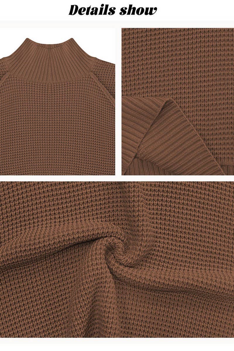 CWOSWL7021_KNITTED COLORBLOCK TURTLENECK SWEATER