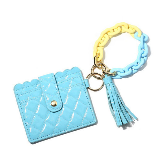 Macaron Wallet with Acrylic Clasp & Keychain_CWAB4962