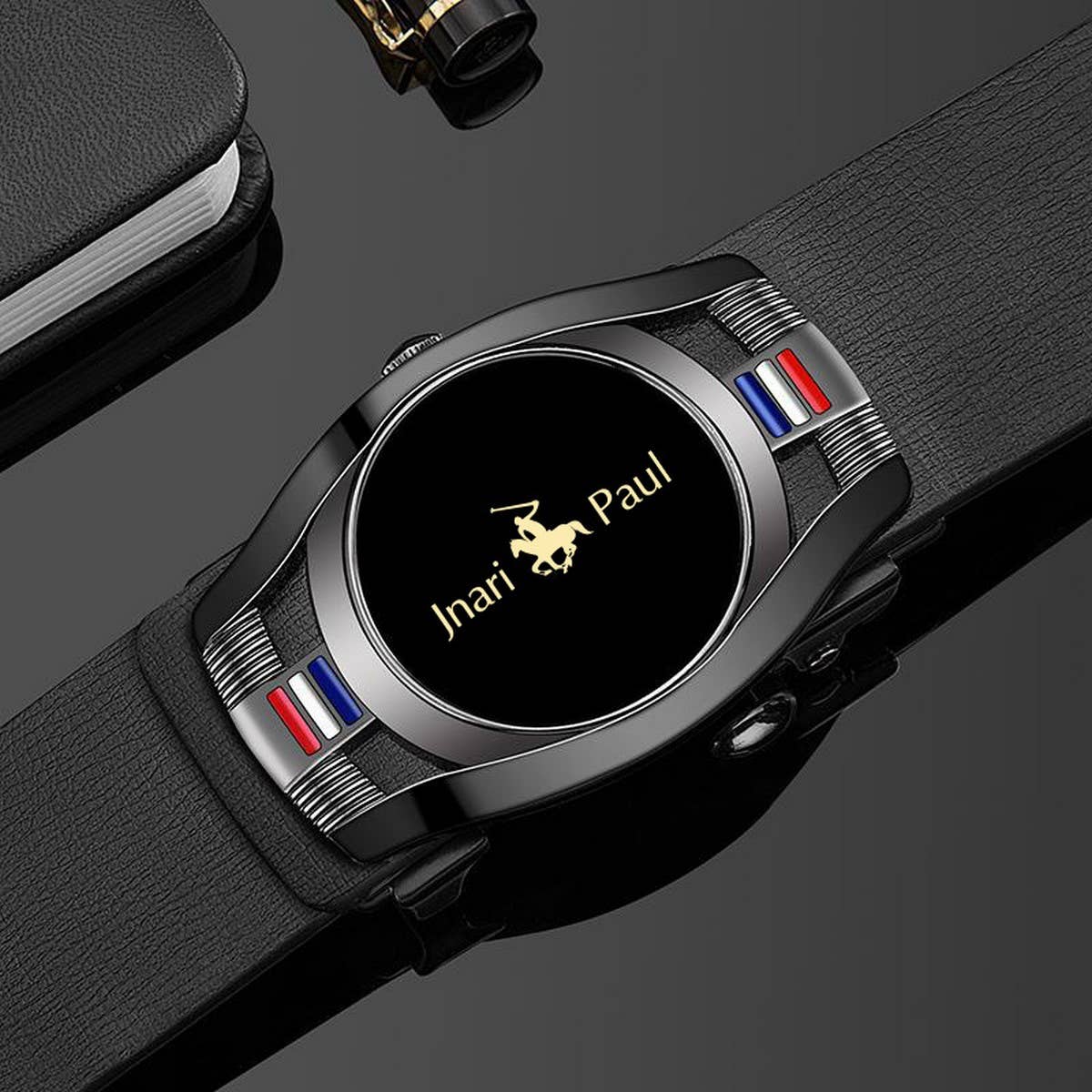 TOOTHLESS AUTOMATIC BUCKLE CASUAL BELTS_CWABE0464