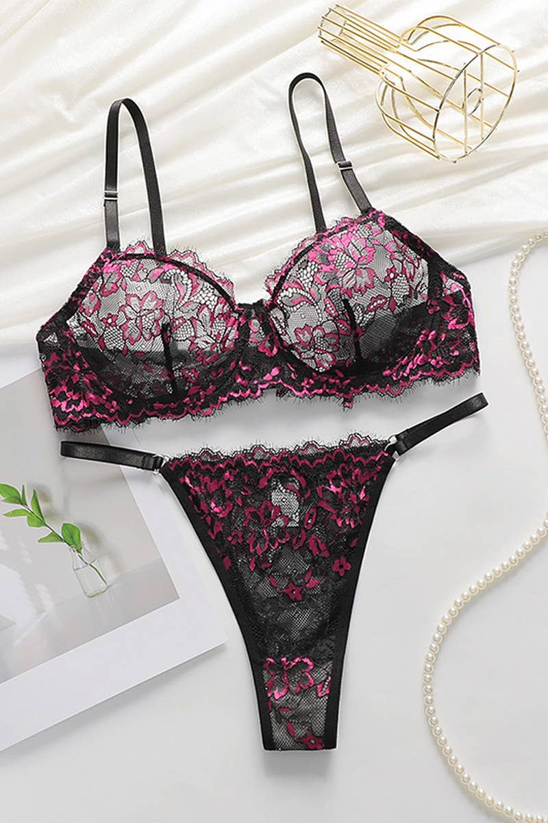 CWMU00274_LACE THIN BRA SET FOR FULL BUST