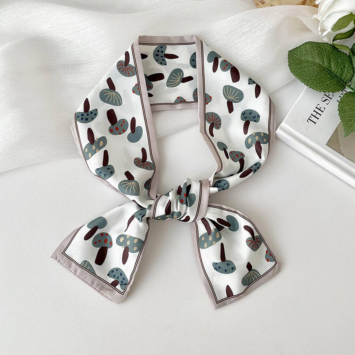 2024 NEW STYLE BOW FLORAL STRIPED SCARF_CWASC0711
