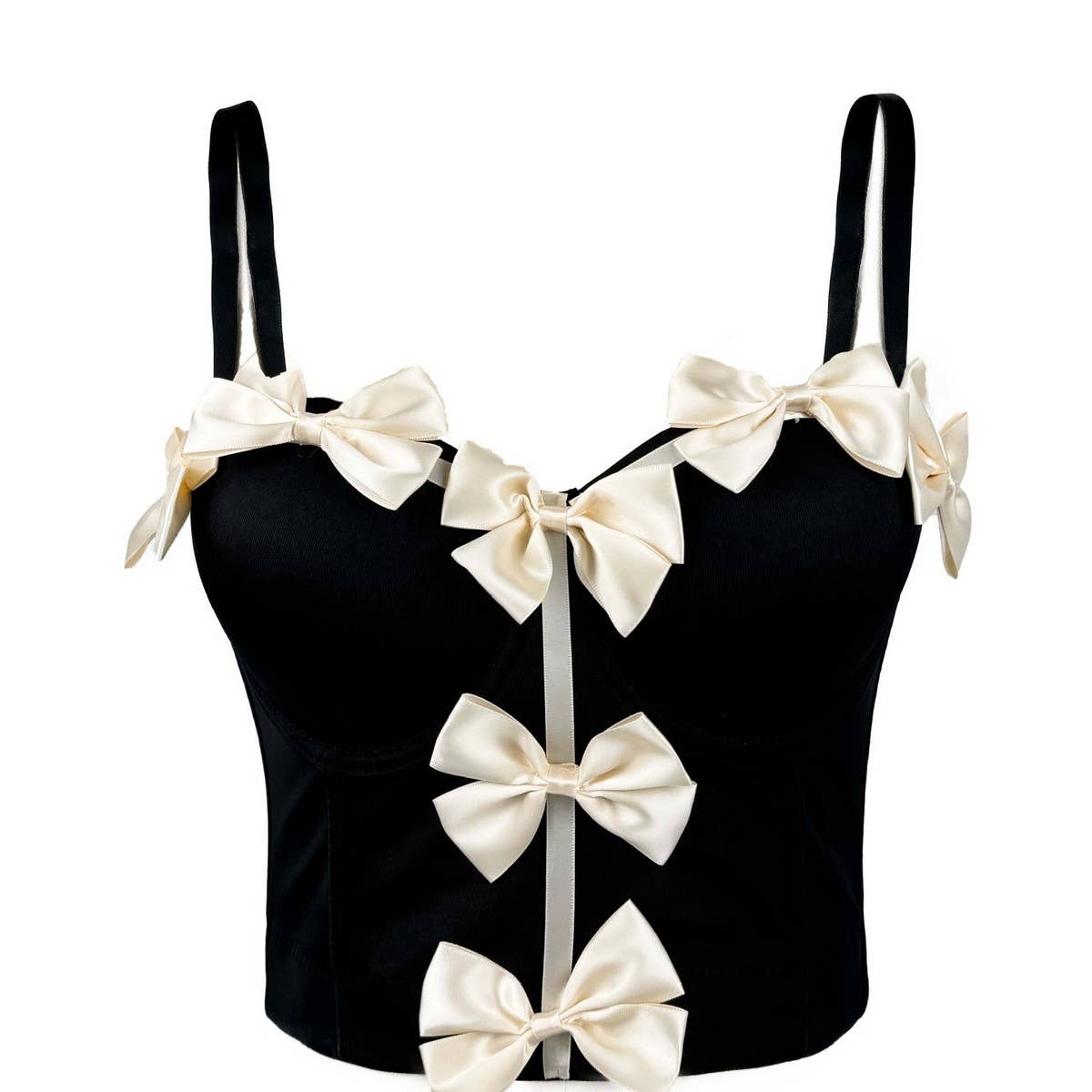 NEW SWEET BOW DESIGN HERRINGBONE BRA_CWMM4146