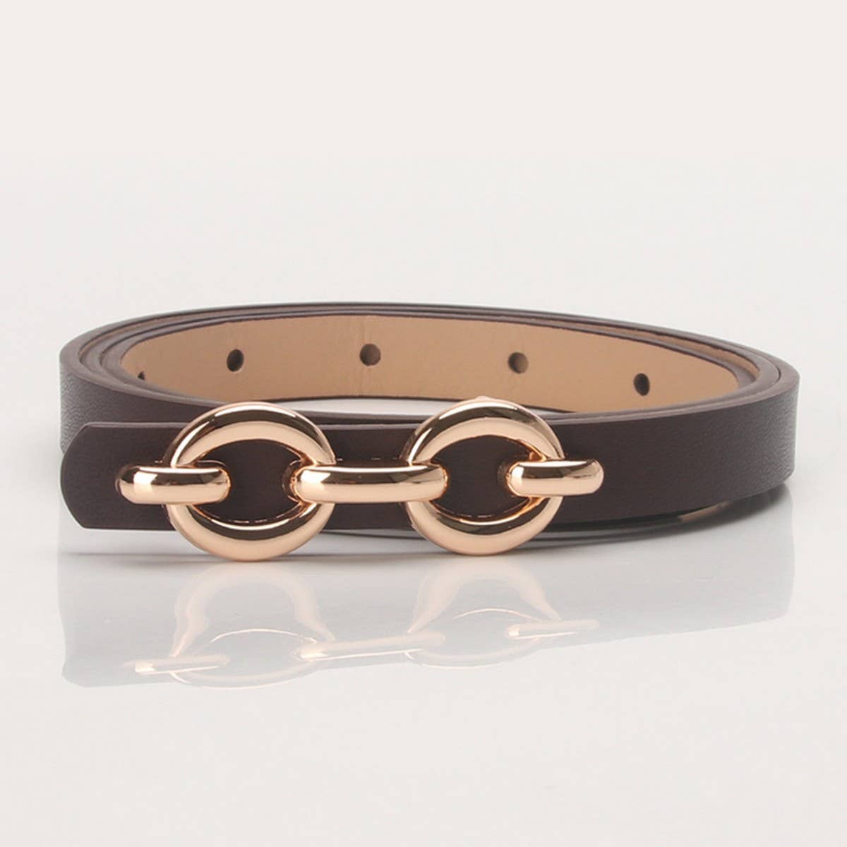 CLASSIC SIMPLE CHAIN BELT BUCKLES THIN BELTS_CWABE0397