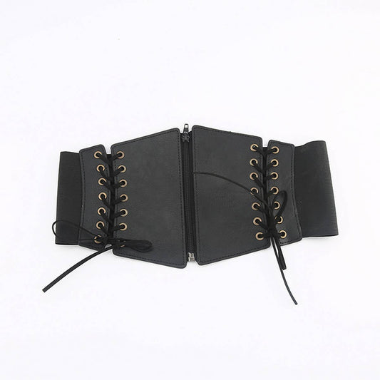 WOMEN RETRO ELASTIC ELASTIC GIRDLE WIDE BELT_CWABE0272