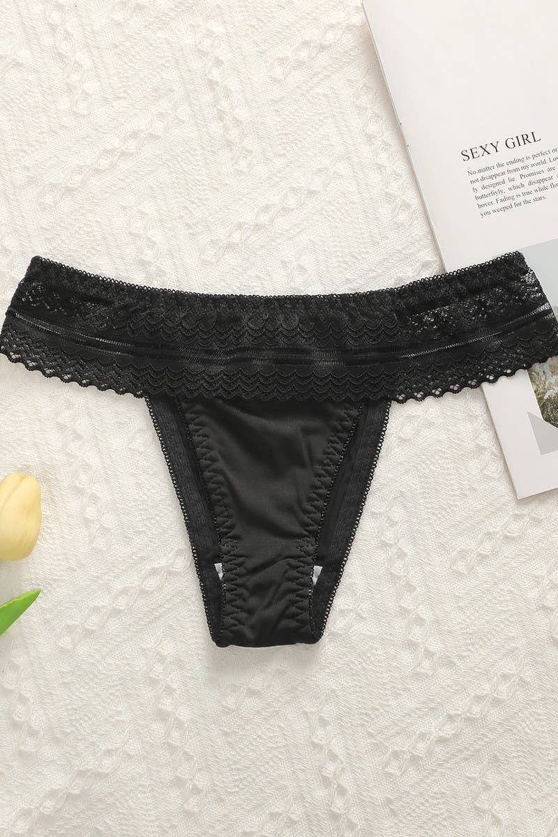 CWMU00300_BLACK SEXY UNDERWIRE BRA & PANTY SET